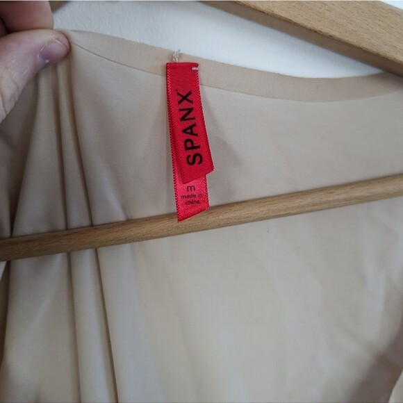 Spanx upper body bust tummy shaper shapewear beige nude M - Picture 2 of 5